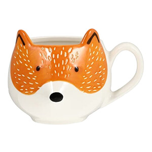 Mug Renard orange céramique porcelaine 3D