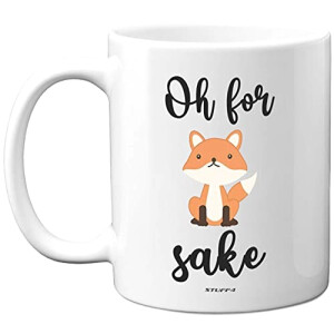 Mug Renard blanc céramique citation 325 ml