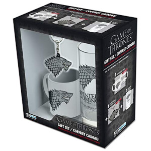 Mug Stark - Game of Thrones - coffret cadeau logo 29 cl