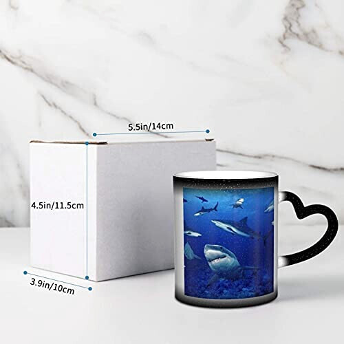 Mug Requin bleu céramique personnalisable variant 2 