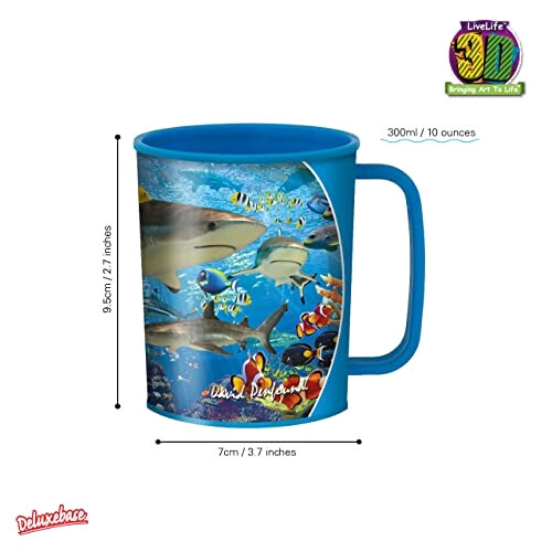 Mug Requin air plastique 3D 300 ml variant 4 