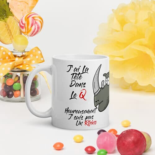 Mug Rhinocéros blanc variant 6 