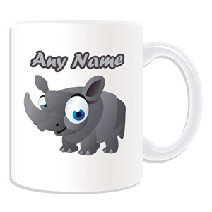 Mug Rhinocéros blancm personnalisé