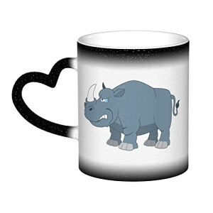 Mug Rhinocéros bleue,rouge,noire,blanc céramique personnalisé