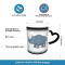 Mug Rhinocéros bleue,rouge,noire,blanc céramique personnalisé - miniature variant 2