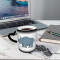 Mug Rhinocéros bleue,rouge,noire,blanc céramique personnalisé - miniature variant 4