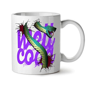 Mug Serpent blanc céramique