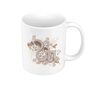 Mug Serpent blanc céramique