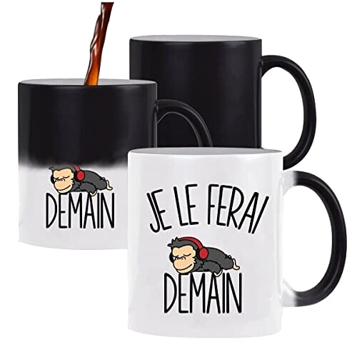 Mug Singe blanc magique