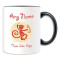Mug Singe noir céramique personnalisé - miniature