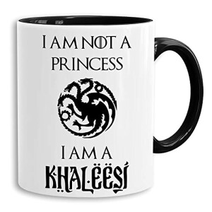 Mug Daenerys Targaryen, Theon Greyjoy, khaleesi, Baratheon, Greyjoy, Lannister, Stark, Targaryen - Game of Thrones - blanc 325 ml