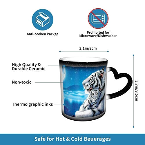 Mug Tigre blanc céramique variant 7 