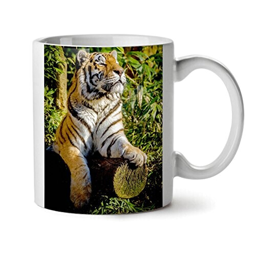 Mug Tigre blanc céramique