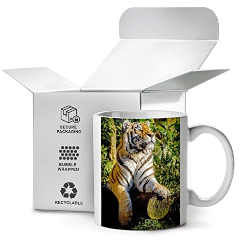 Mug Tigre blanc céramique variant 4 