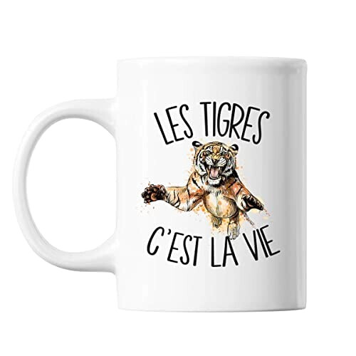 Mug Tigre noir céramique