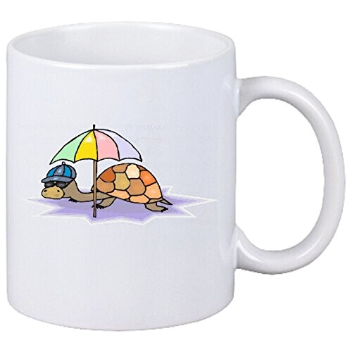 Mug Tortue blanc céramique 330 ml