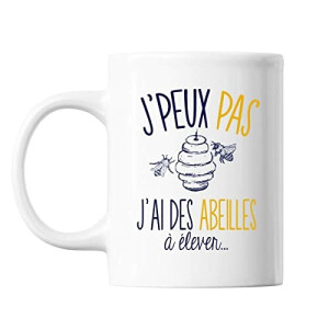 Mug Abeille blanc céramique