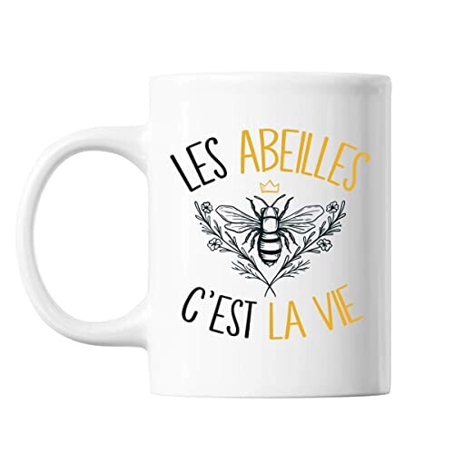 Mug Abeille noir céramique