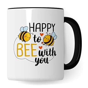 Mug Abeille blanc/noir céramique 330 ml