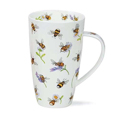 Mug Abeille violettes porcelaine
