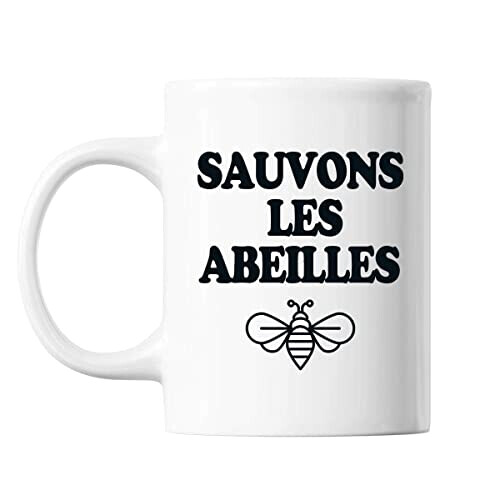 Mug Abeille blanc céramique