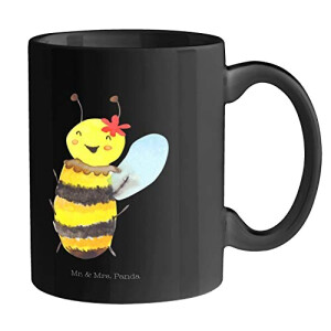 Mug Abeille noir céramique