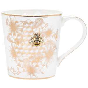 Mug Abeille golden porcelaine coffret cadeau