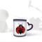 Mug Coccinelle rouge,noire,blanc céramique personnalisé - miniature variant 6