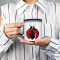 Mug Coccinelle rouge,noire,blanc céramique personnalisé - miniature variant 7