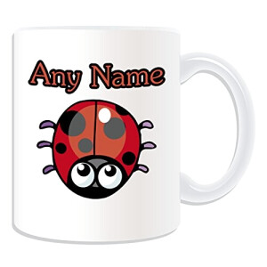 Mug Coccinelle blanc personnalisé