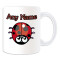 Mug Coccinelle blanc personnalisé - miniature