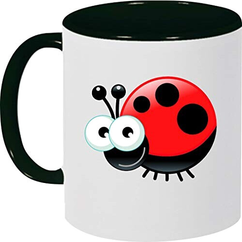 Mug Coccinelle noir céramique relief 375 ml variant 0 