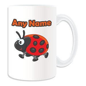 Mug Coccinelle blanc personnalisé