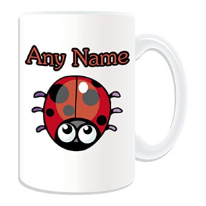 Mug Coccinelle blanc personnalisé
