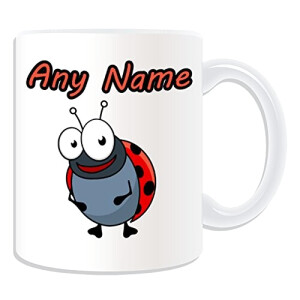 Mug Coccinelle blanc personnalisé