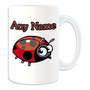 Mug Coccinelle blanc personnalisé