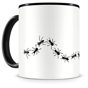 Mug Fourmi noir céramique