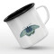 Mug Papillon blanc céramique 300 ml - miniature
