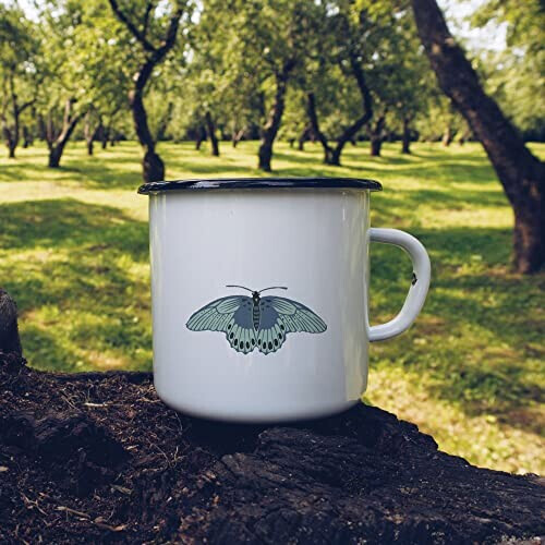 Mug Papillon blanc céramique 300 ml variant 0 