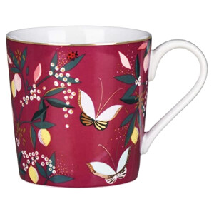 Mug Papillon or porcelaine