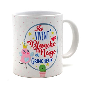 Mug Grincheux - Blanche-Neige - citation