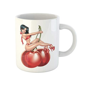 Mug Cerise coffee  céramique 330 ml