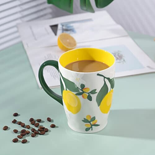 Mug Citron jaune-s céramique personnalisé variant 0 