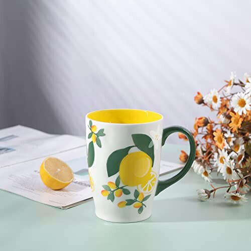 Mug Citron jaune-s céramique personnalisé variant 1 