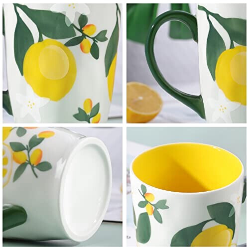 Mug Citron jaune-s céramique personnalisé variant 4 