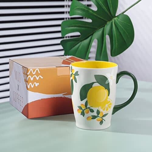 Mug Citron jaune-s céramique personnalisé variant 5 