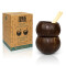 Mug Noix de coco marron plastique 400 ml - miniature