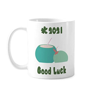 Mug Noix de coco multicolore céramique porcelaine 350 ml