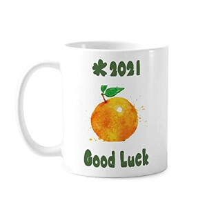 Mug Orange Fruit multicouleur céramique porcelaine 350 ml