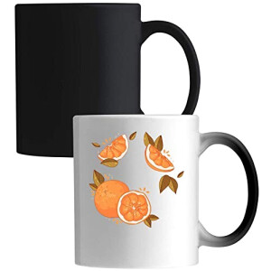 Mug Orange Fruit blanc céramique 330 ml